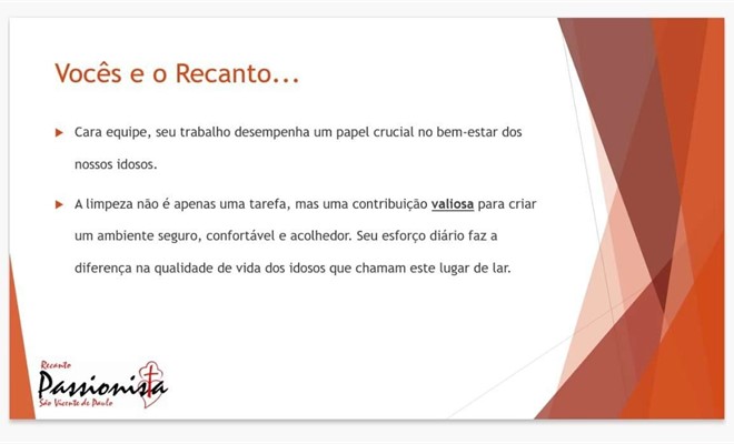 Capacita��o - Equipe de Limpeza