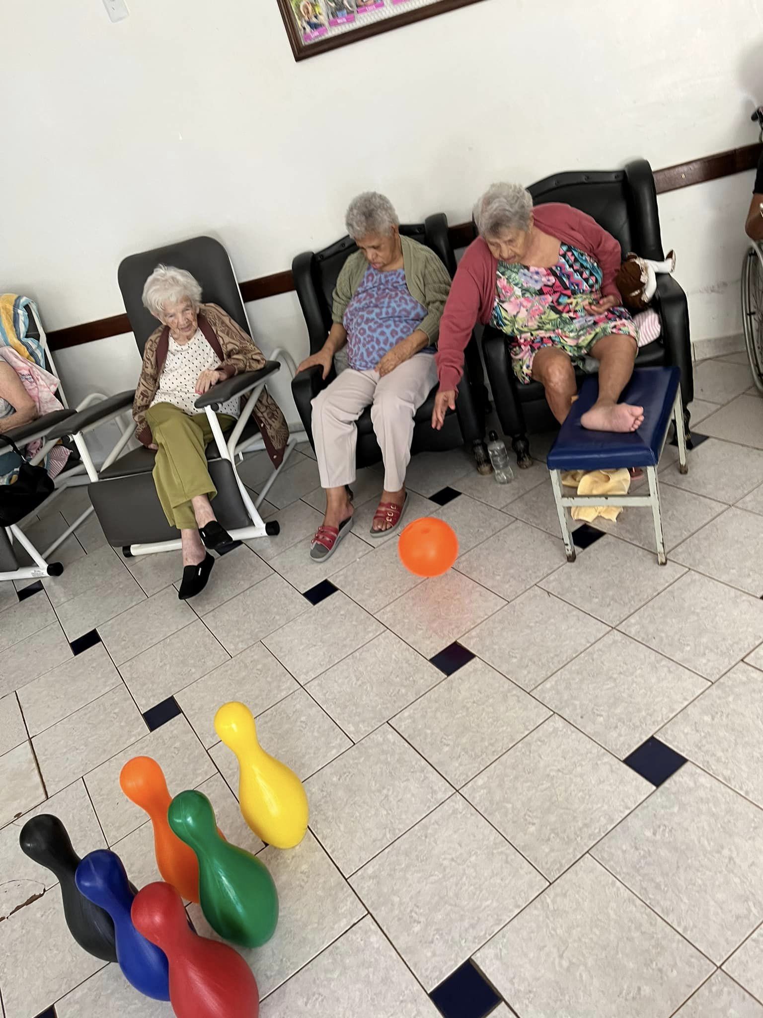 Dia de boliche no Recanto 